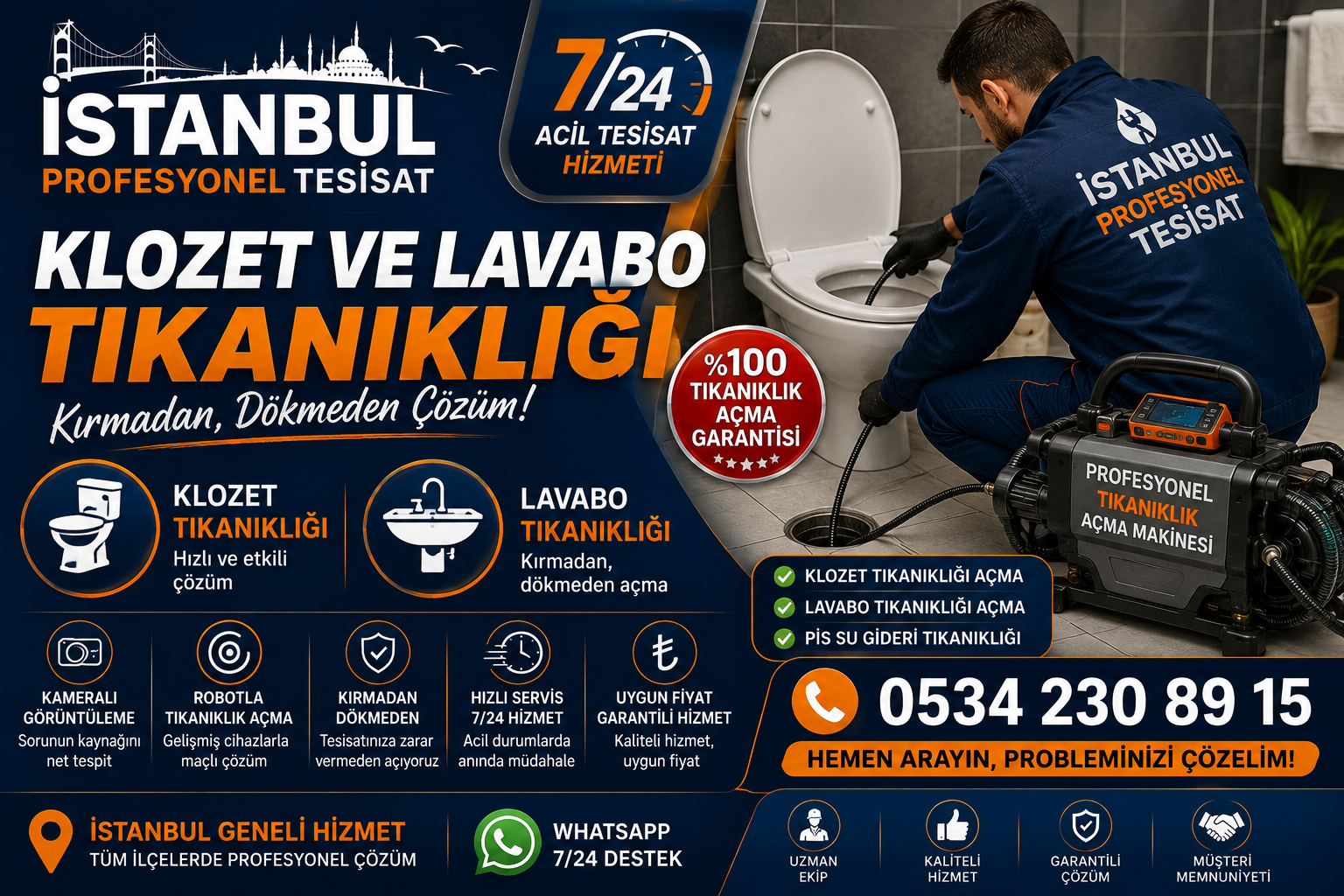 Lavabo Tıkanıklığı Neden Olur? | İstanbul Profesyonel Tesisat